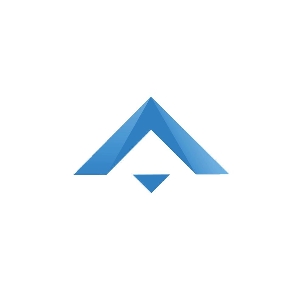 las iniciales de un logo es simple y moderno vector