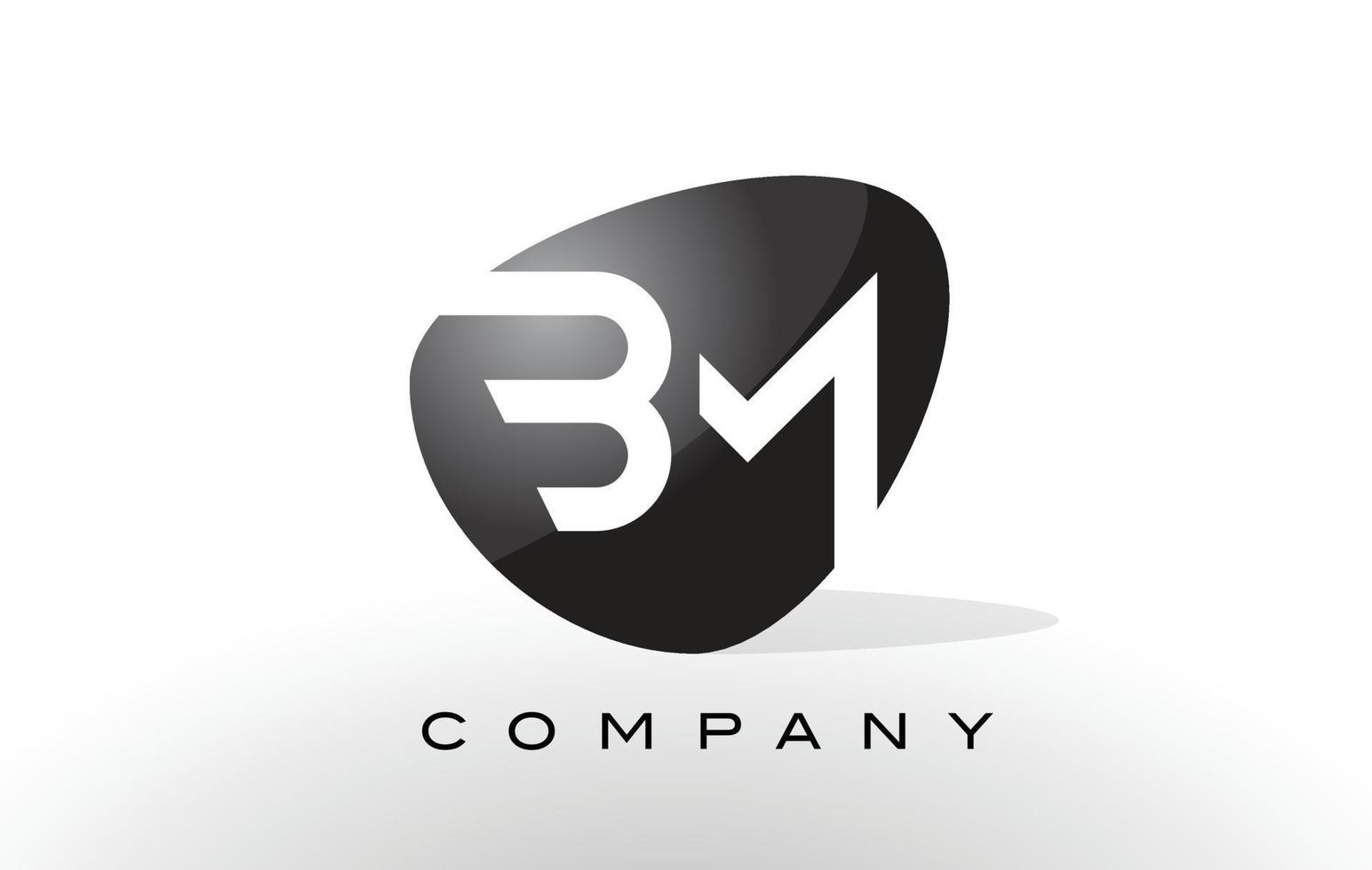 BM Logo.  Letter Design Vector. vector