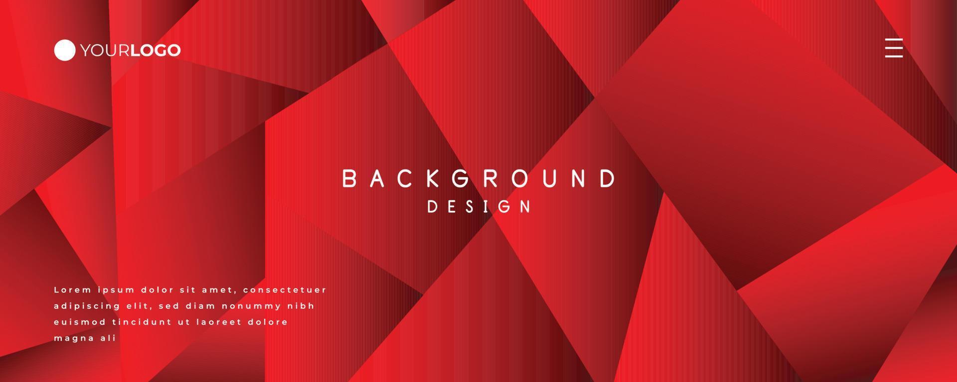 Red triangle low polygon. Red geometric triangular polygonal. Abstract