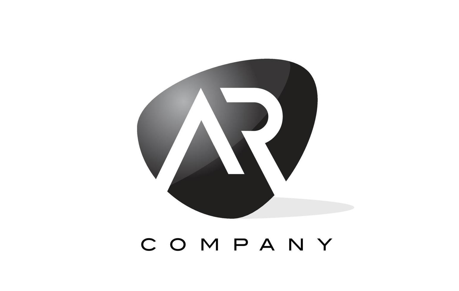 AR Logo.  Letter Design Vector. vector