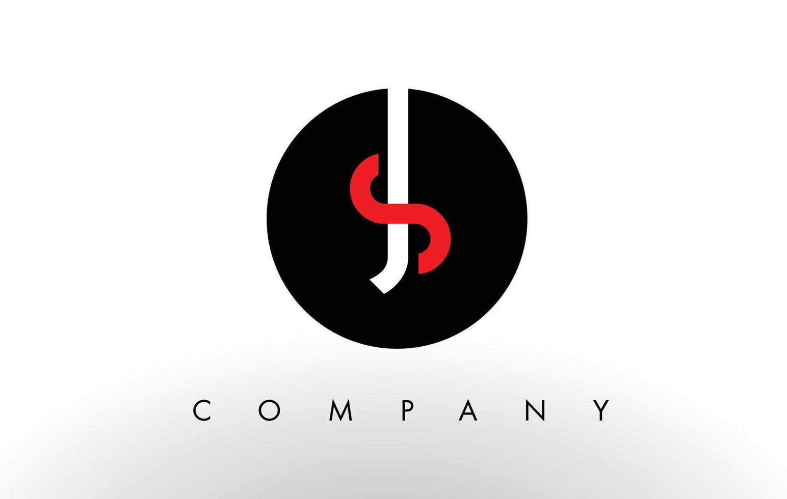 JS Logo.  Letter Design Vector. vector