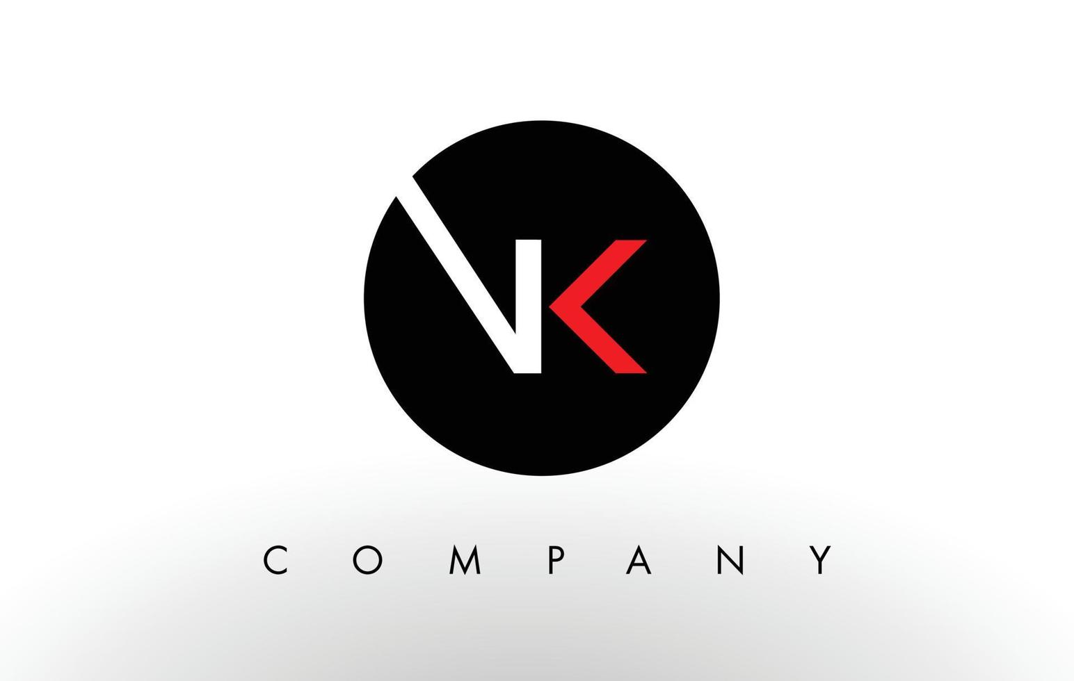 VK Logo.  Letter Design Vector. vector