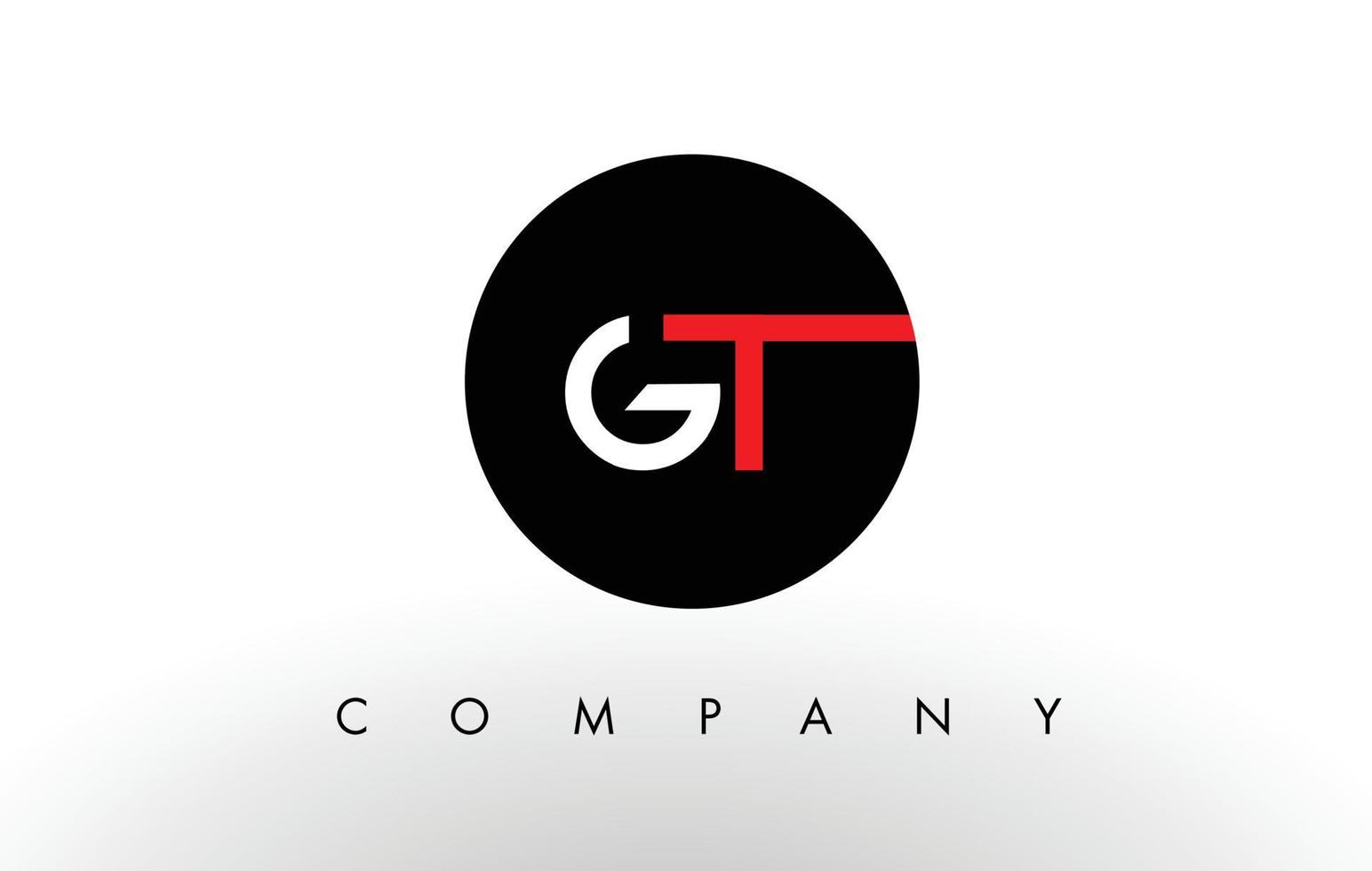 GT Logo.  Letter Design Vector. vector