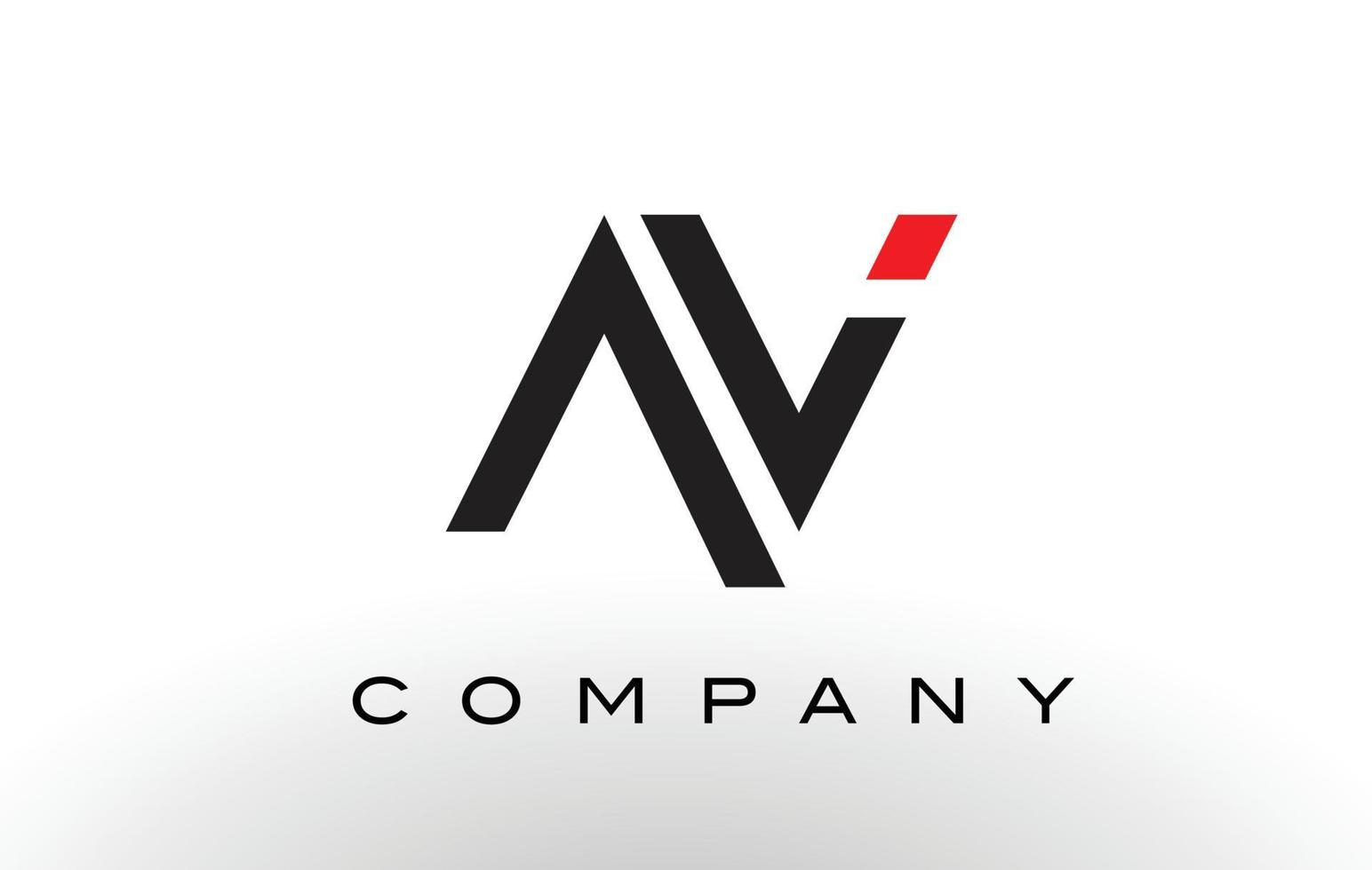 AV Logo.  Letter Design Vector. vector