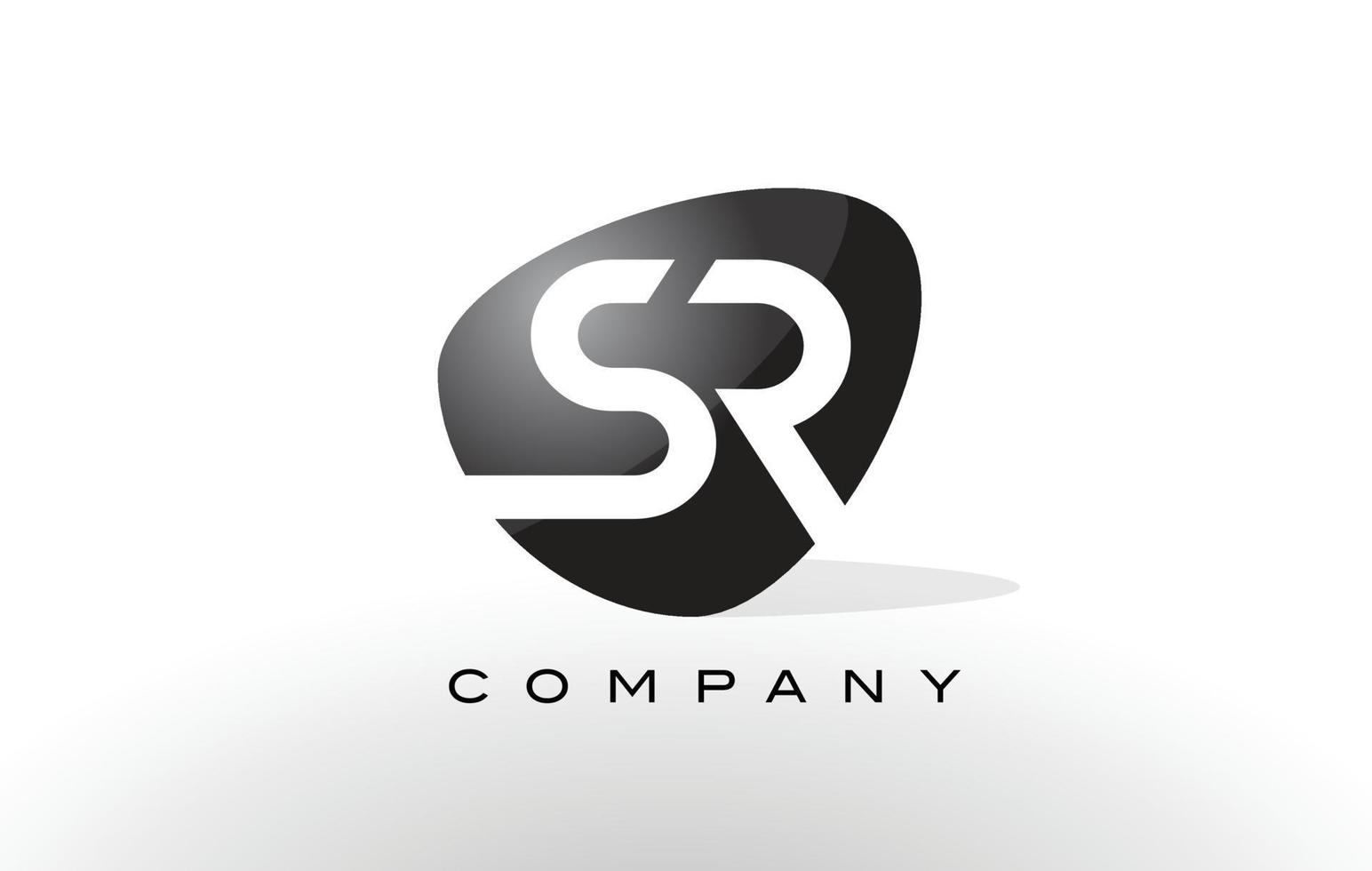 SR Logo.  Letter Design Vector. vector