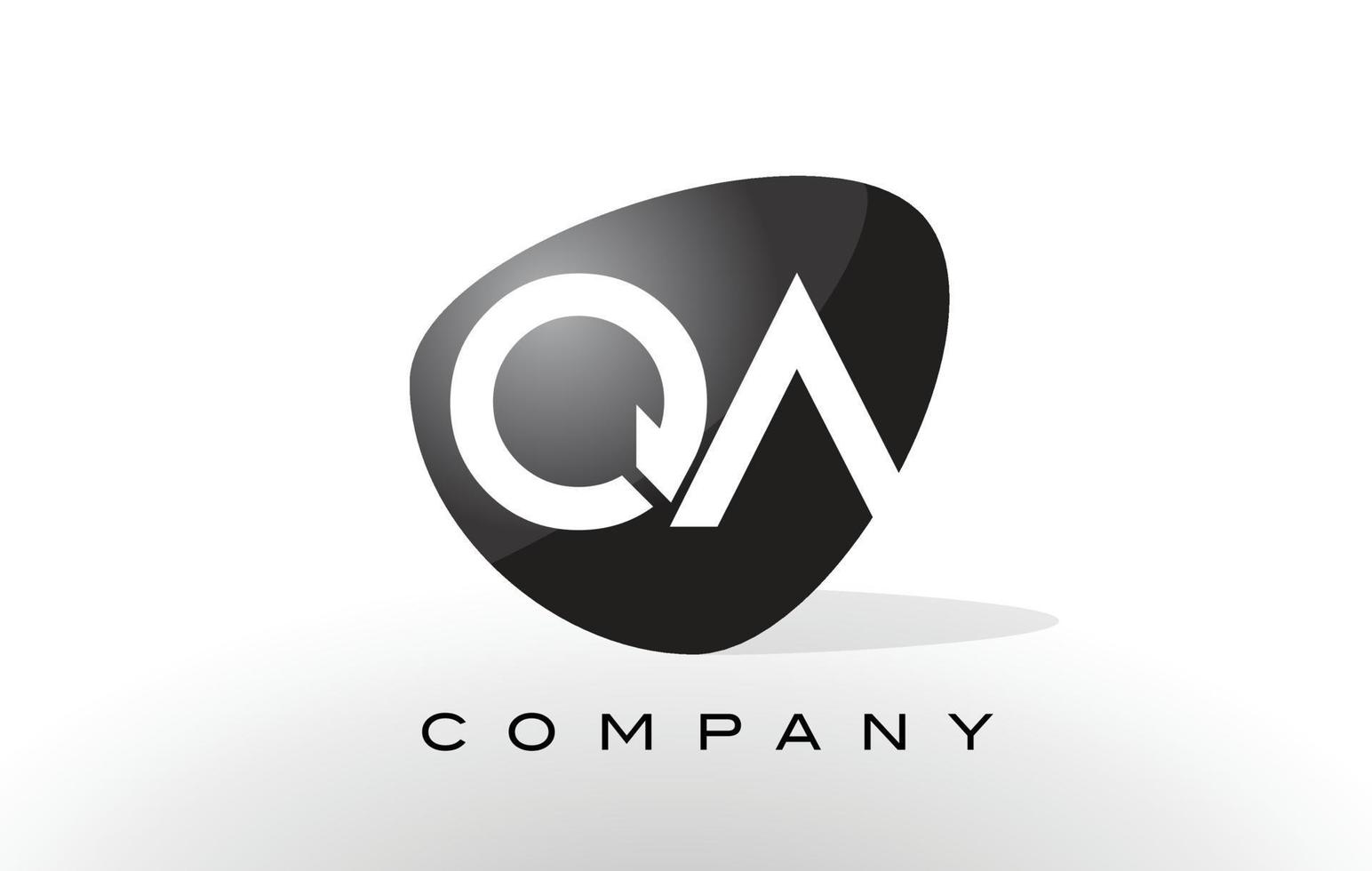 logotipo de qa. vector de diseño de letra.