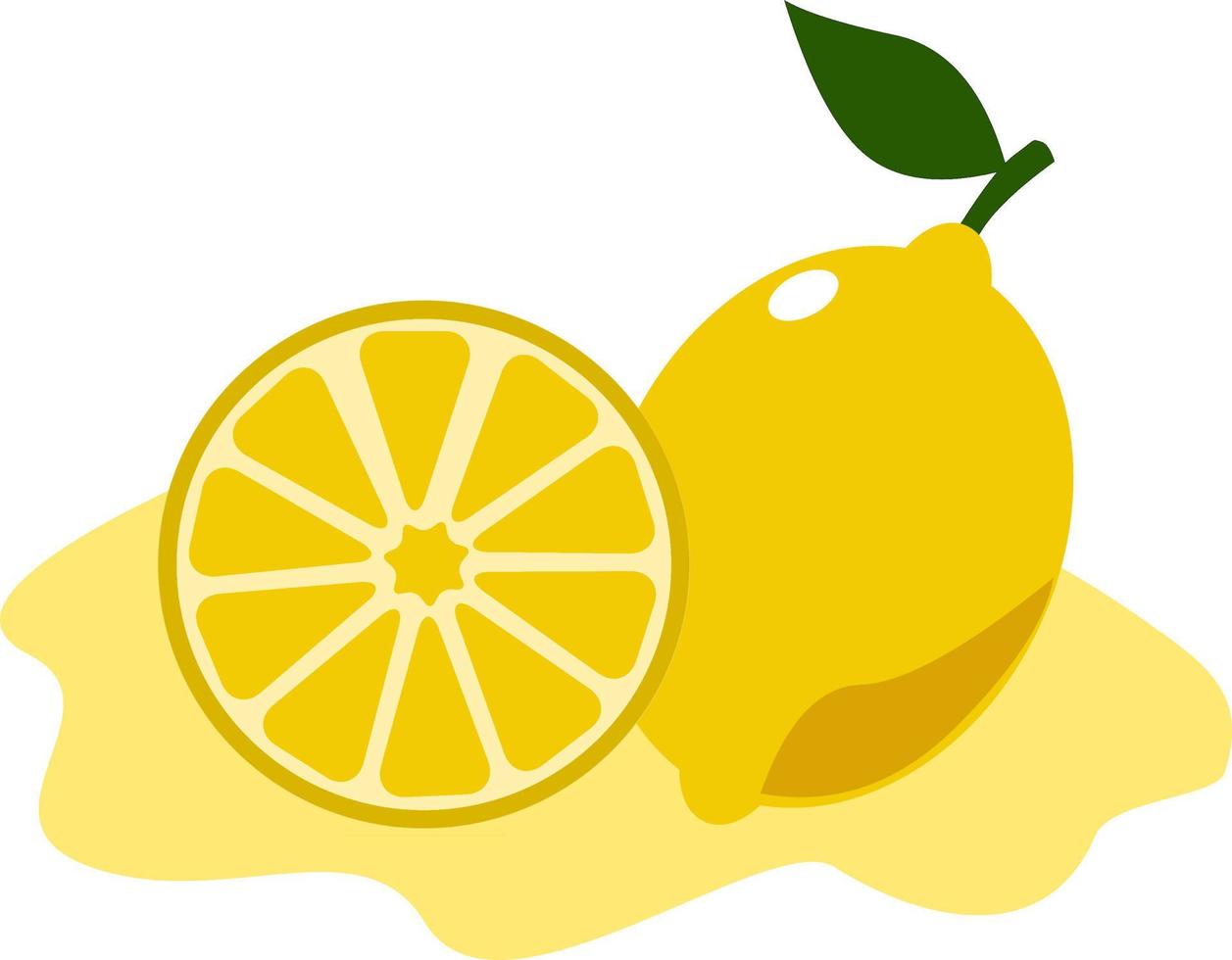 Fresh lemon fruit vector