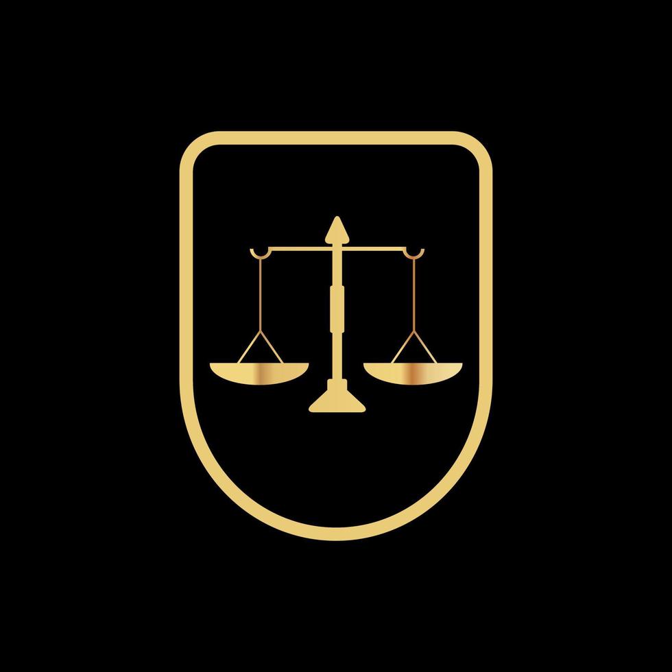 Golden balance logo vector
