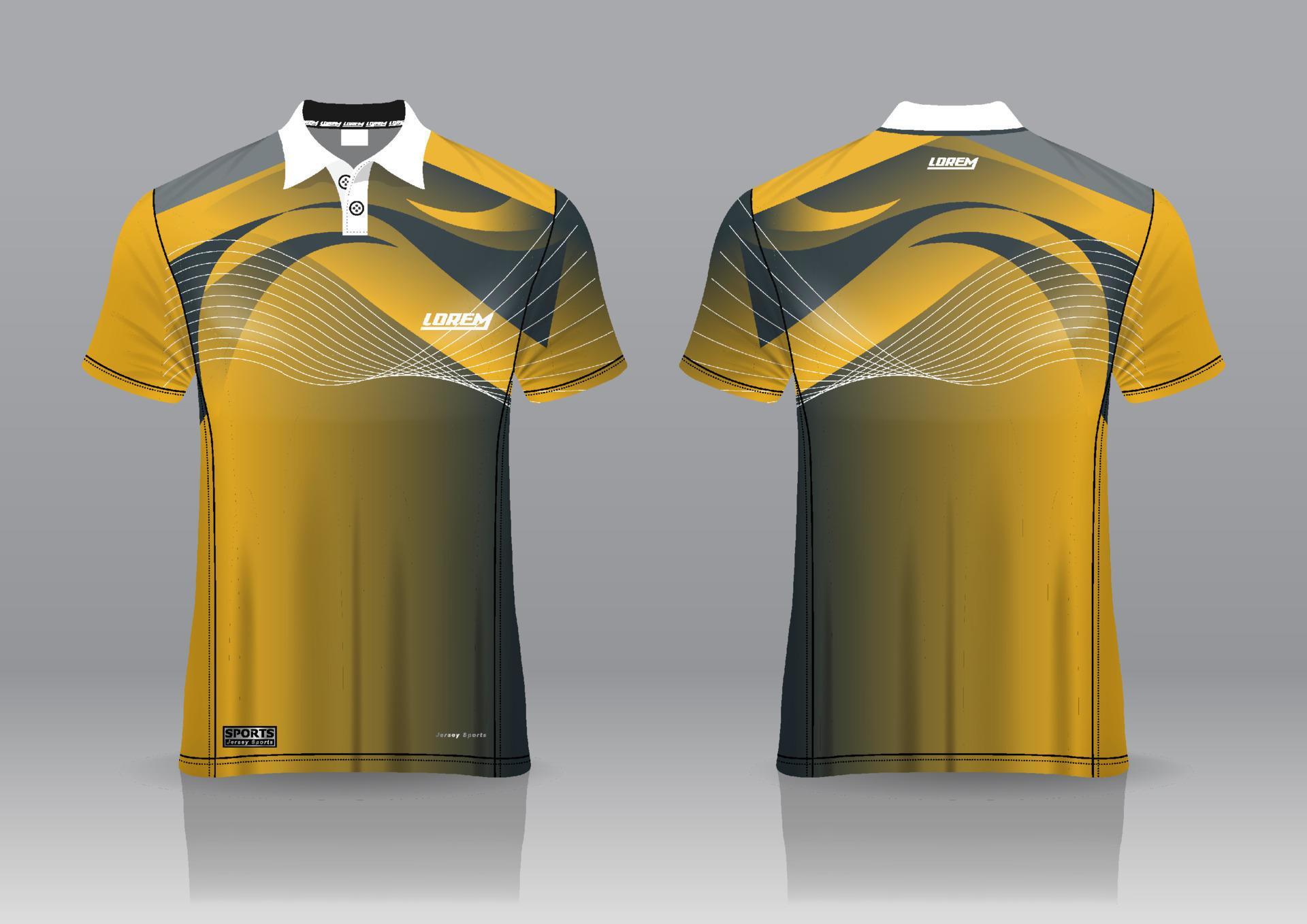 polo shirt uniform design, can be used for badminton, golf in front ...