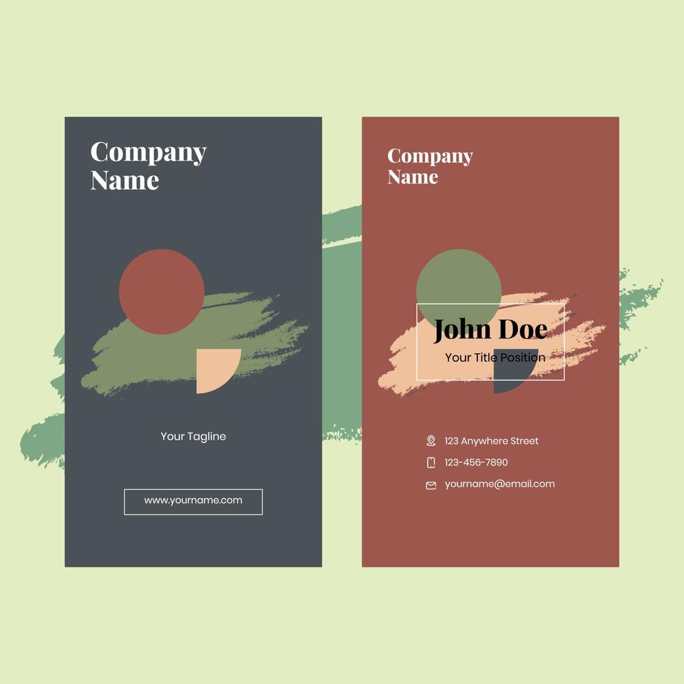 Japang pattern business card design template, suitable for content marketing tool vector