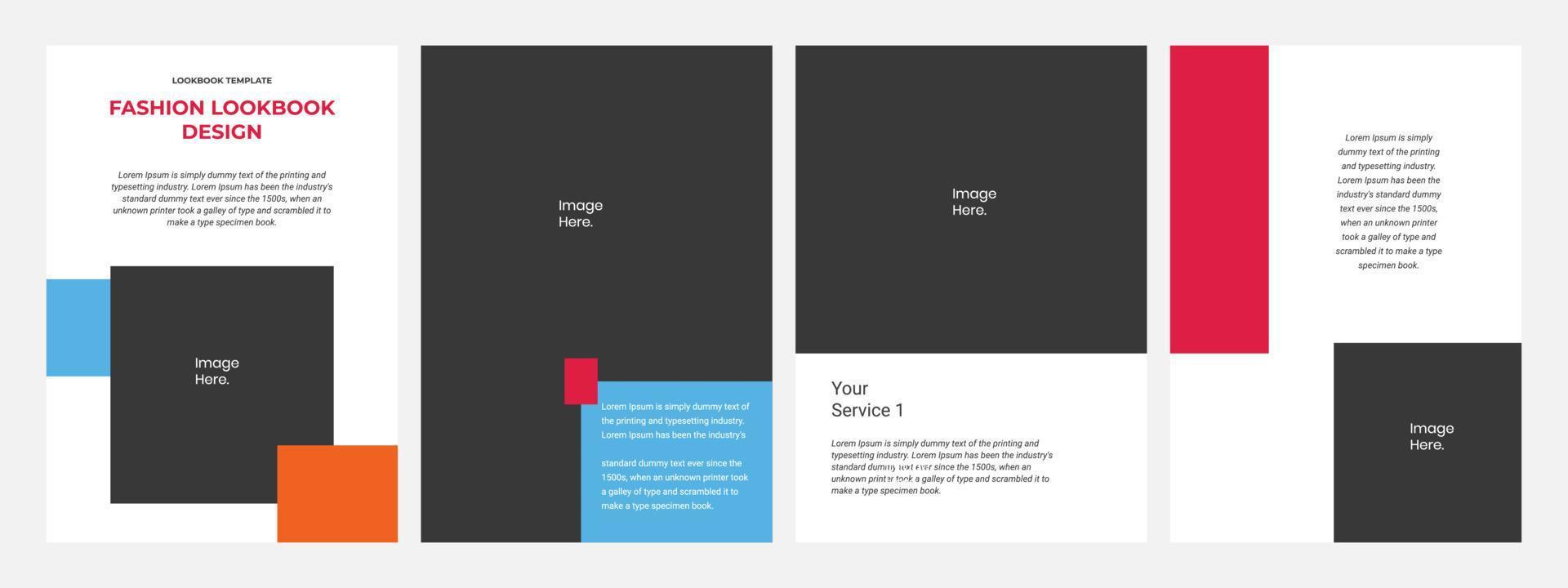 Creative business brochure design template, suitable for marketing tool and content media social vector