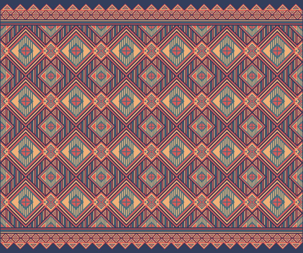 Pattern Ethnic fabric texture Geometric Vector Aztec oriental illustration retro ceramic tile