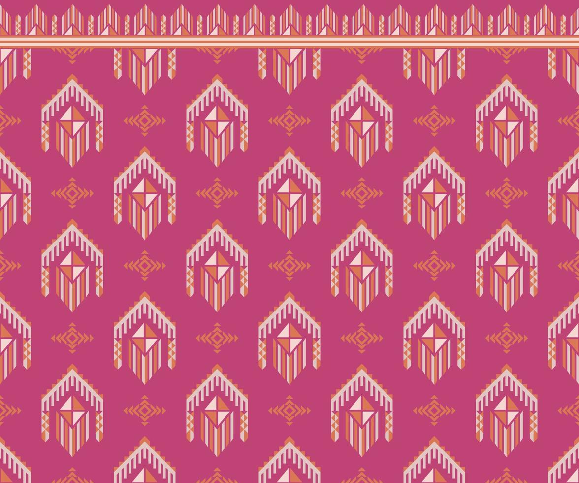 Pattern Ethnic fabric texture Geometric Vector Aztec oriental illustration retro ceramic tile