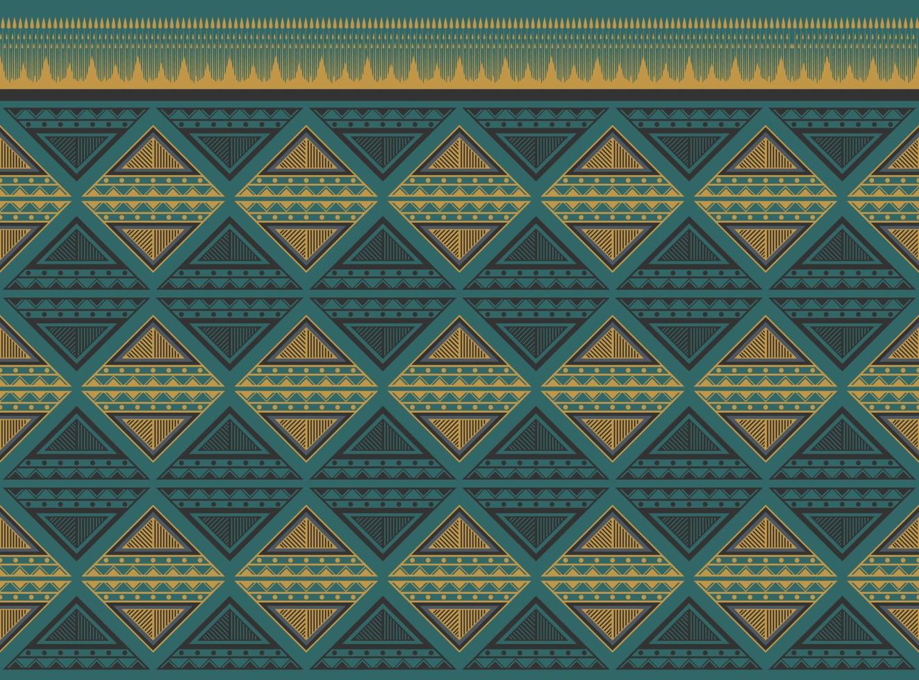 Pattern Ethnic fabric texture Geometric Vector Aztec oriental illustration retro ceramic tile