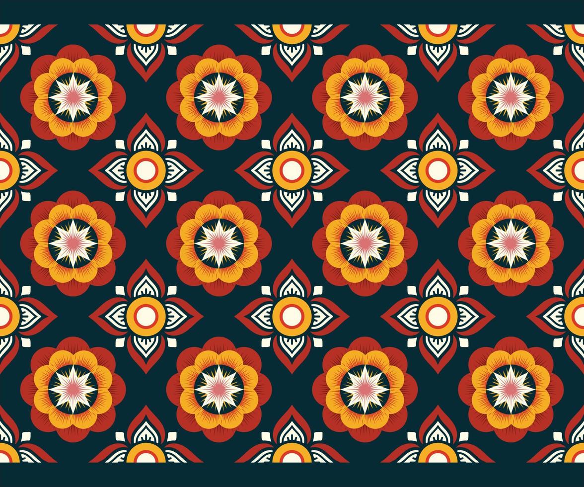 Pattern Ethnic fabric texture Geometric Vector Aztec oriental illustration retro ceramic tile