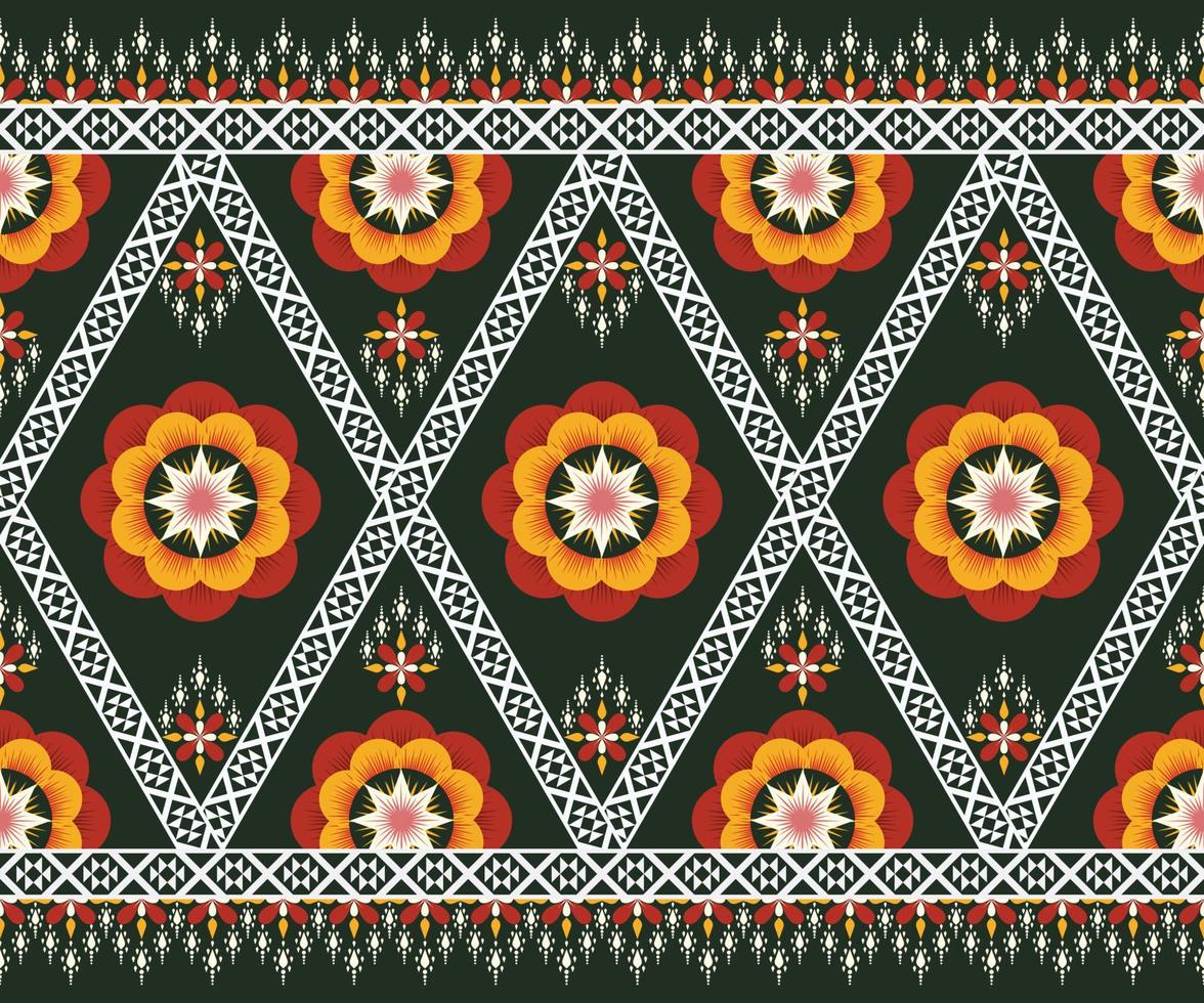 Pattern Ethnic fabric texture Geometric Vector Aztec oriental illustration retro ceramic tile