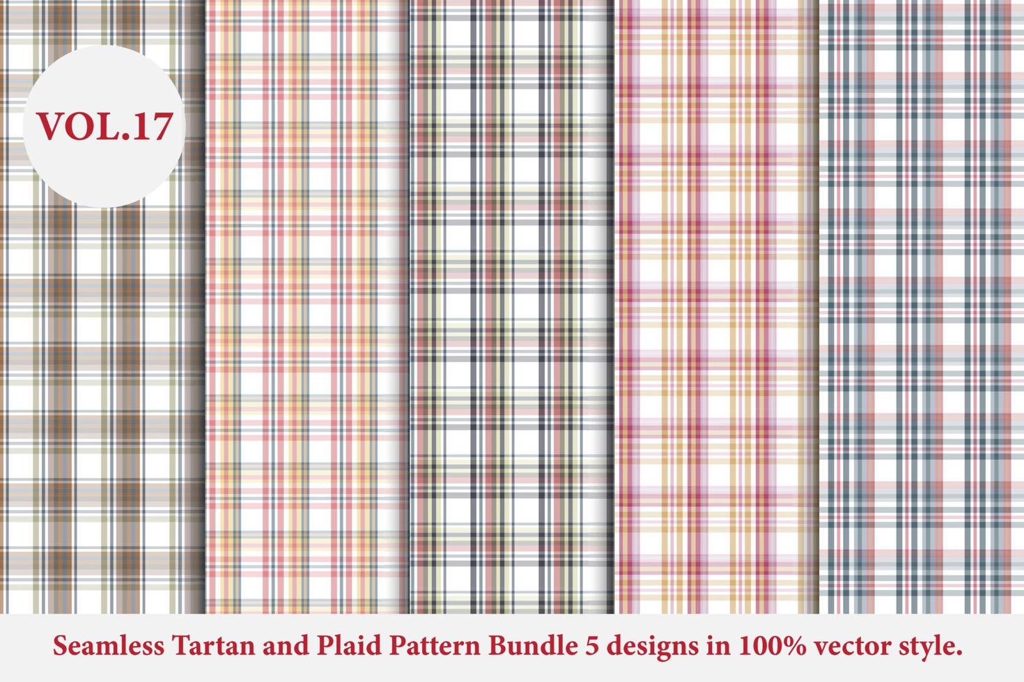 Tartan and Plaid Pattern Bundle Vol.21, Buffalo Vector, Fabric background wallpaper, Monochrome, collection Vector plaid