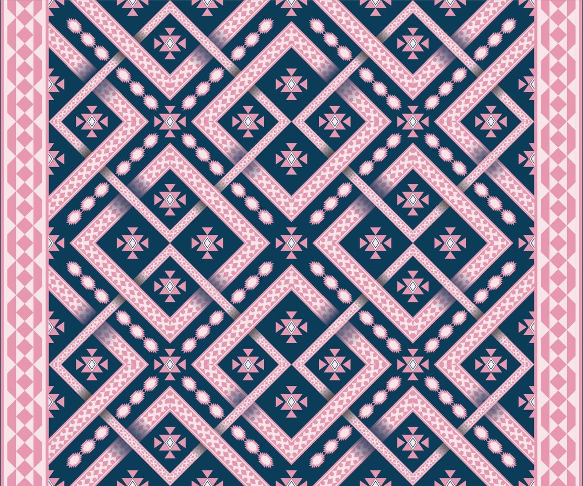 Pattern Ethnic fabric texture Geometric Vector Aztec oriental illustration retro ceramic tile