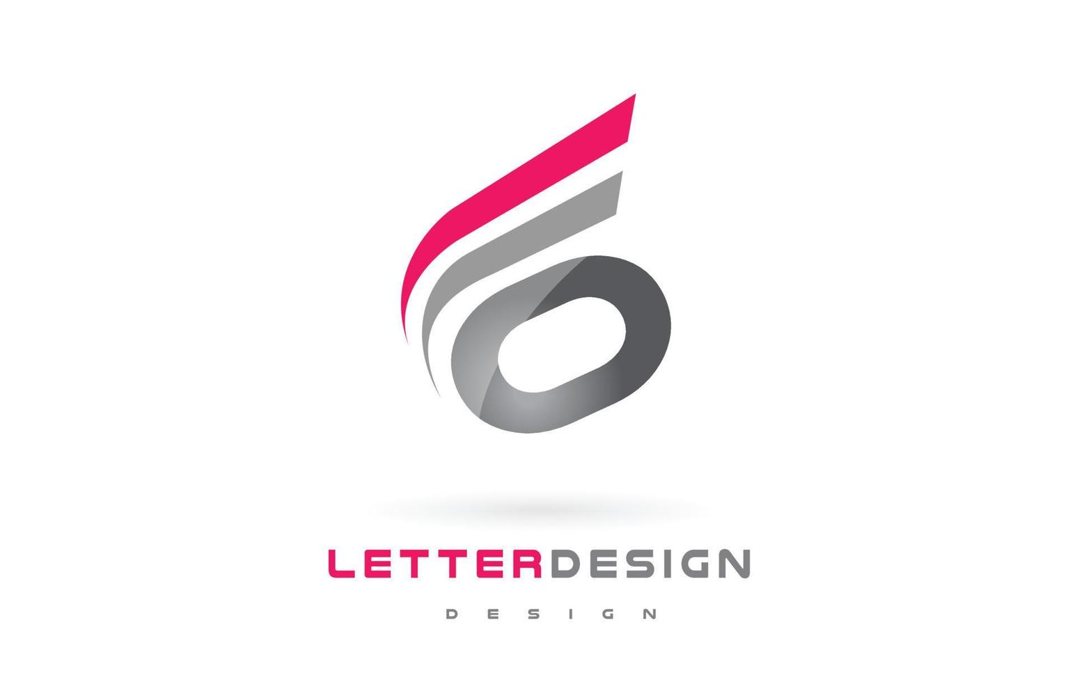 o diseño de logotipo de letra. concepto de letras modernas futuristas. vector