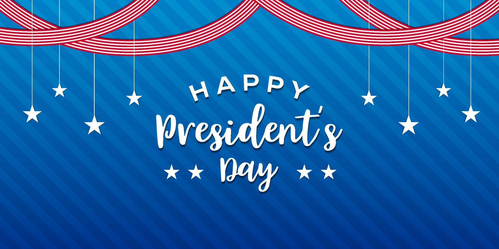 happy presidents day united states banner background, US presidents day. vector poster design illustration