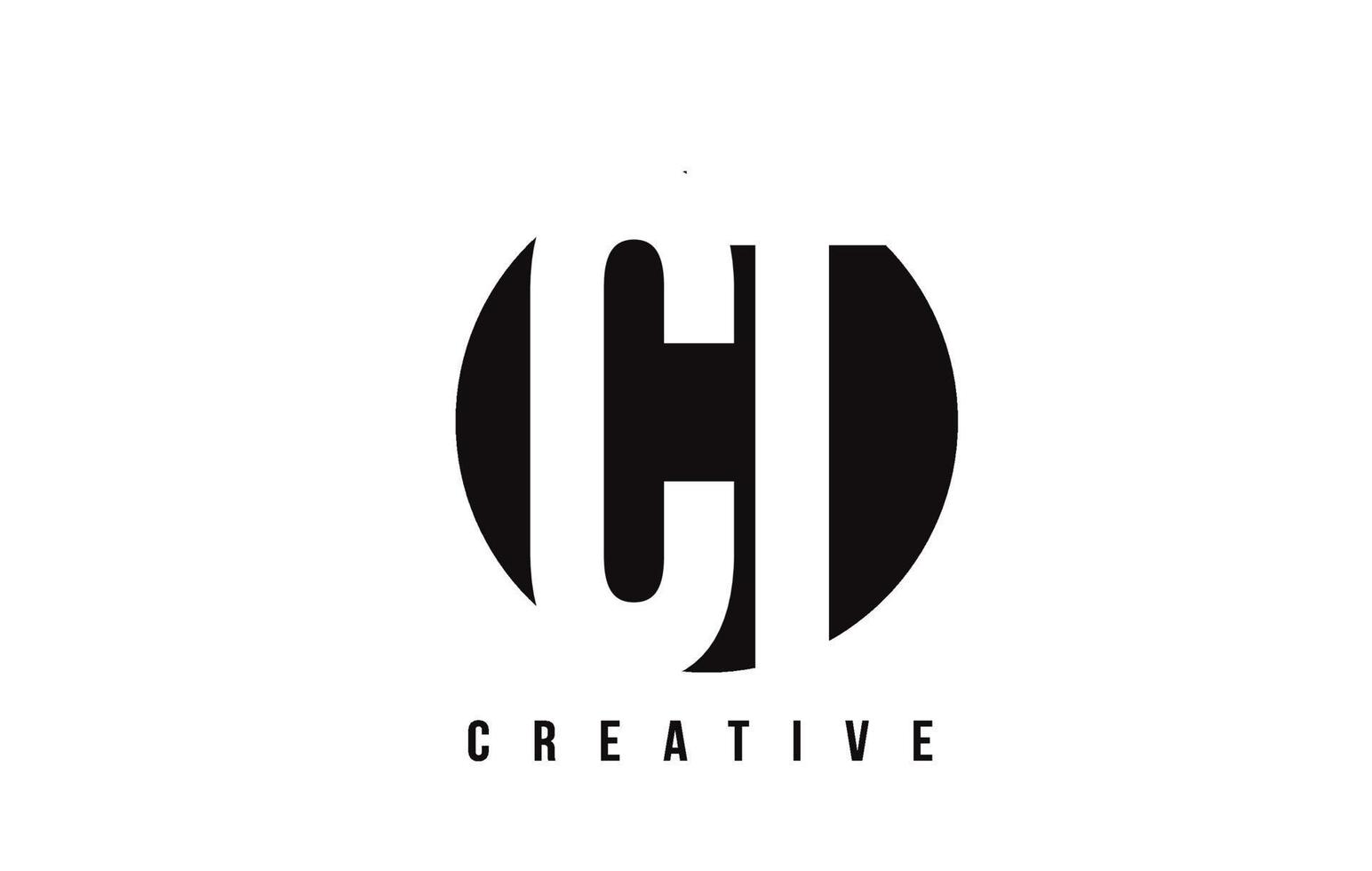CT C T White Letter Logo Design with Circle Background. vector