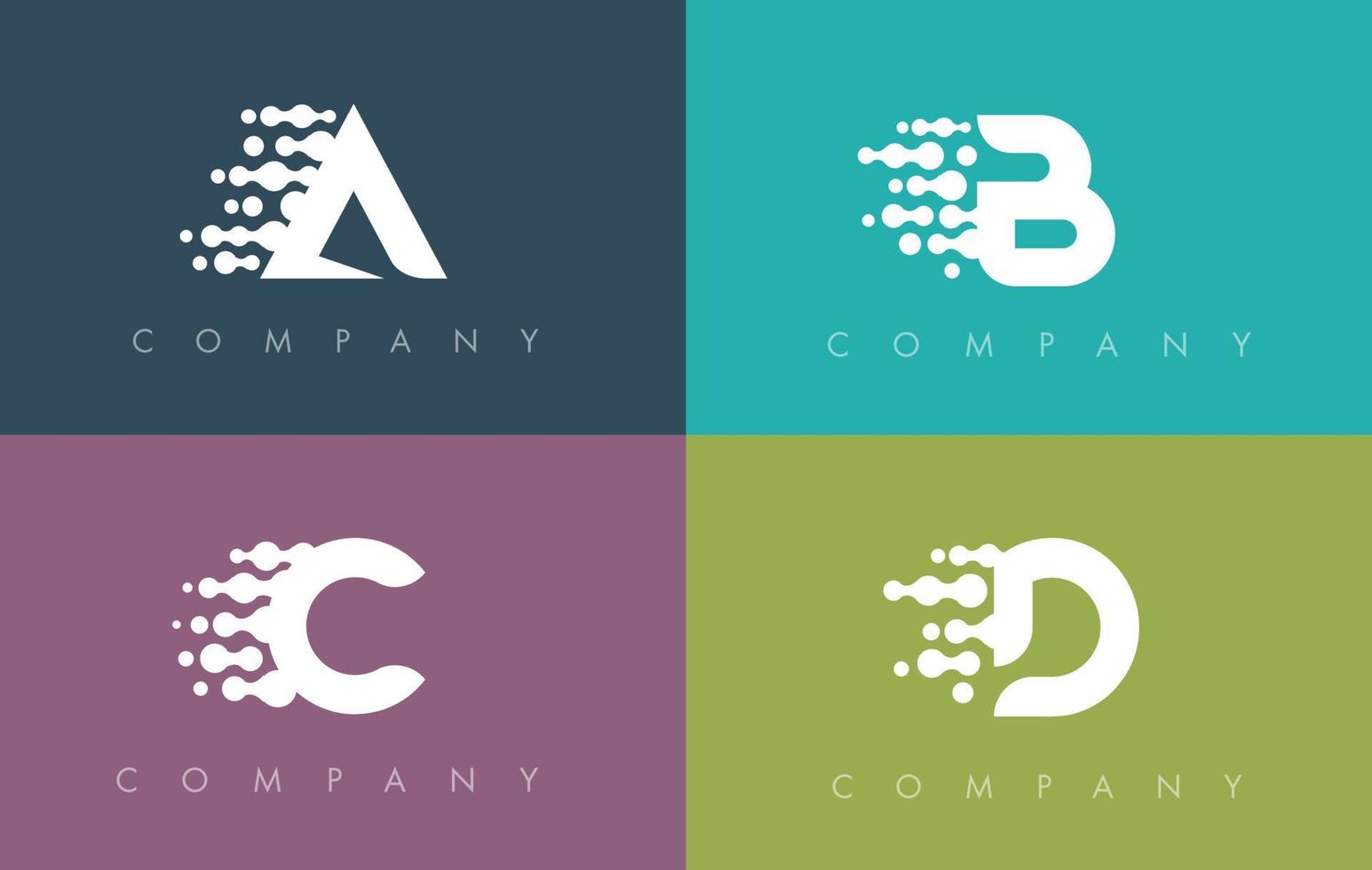 Dots Letter. Dots Letters Design Vectors. 4895429 Vector Art at Vecteezy