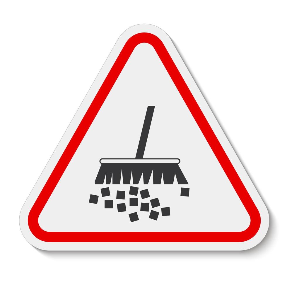 Caution Label Avoid Creating Dust vector