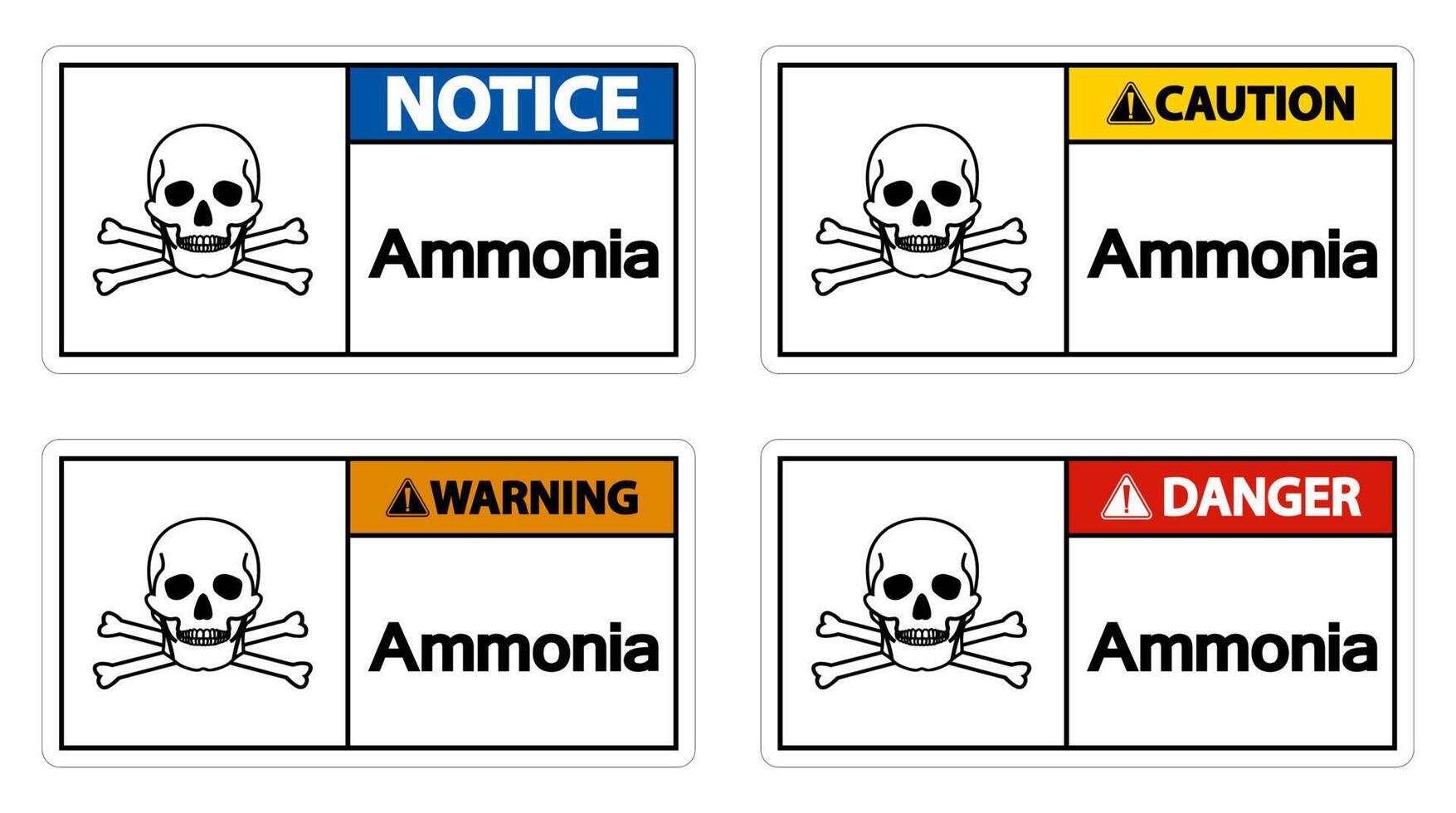 Ammonia Symbol Sign On White Background vector