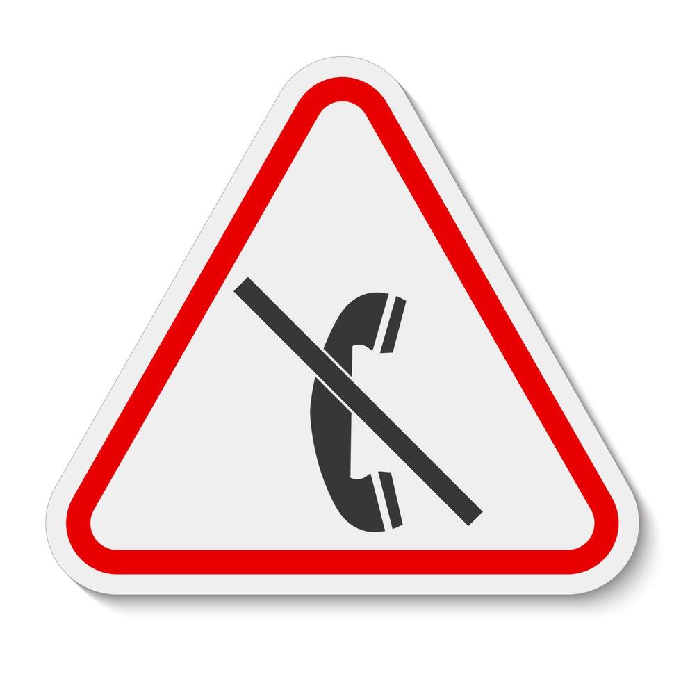 Symbol Do not use the phone vector