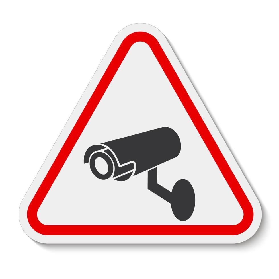 icono de video vigilancia cámara CCTV. vector