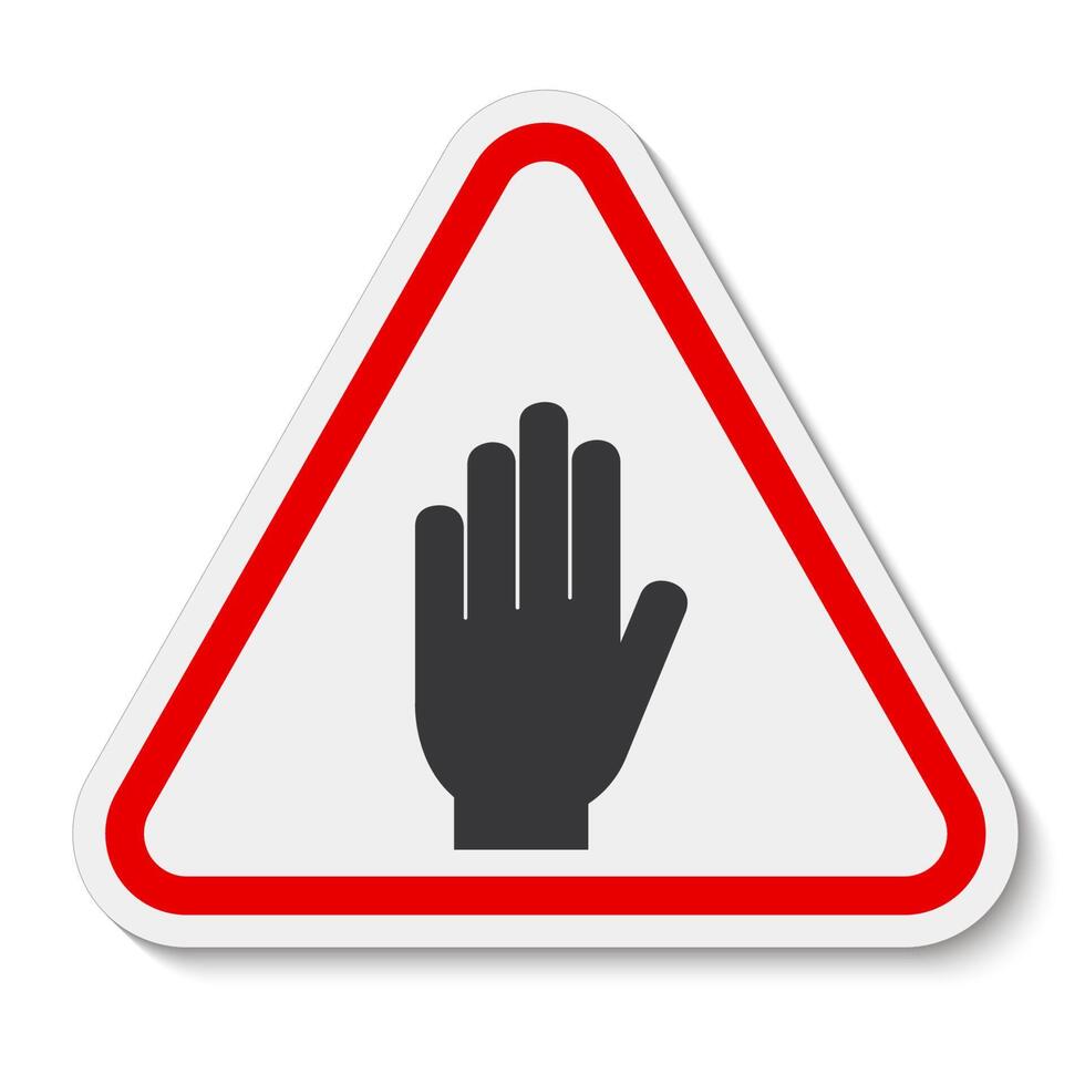 Hot Surface Do Not Touch vector