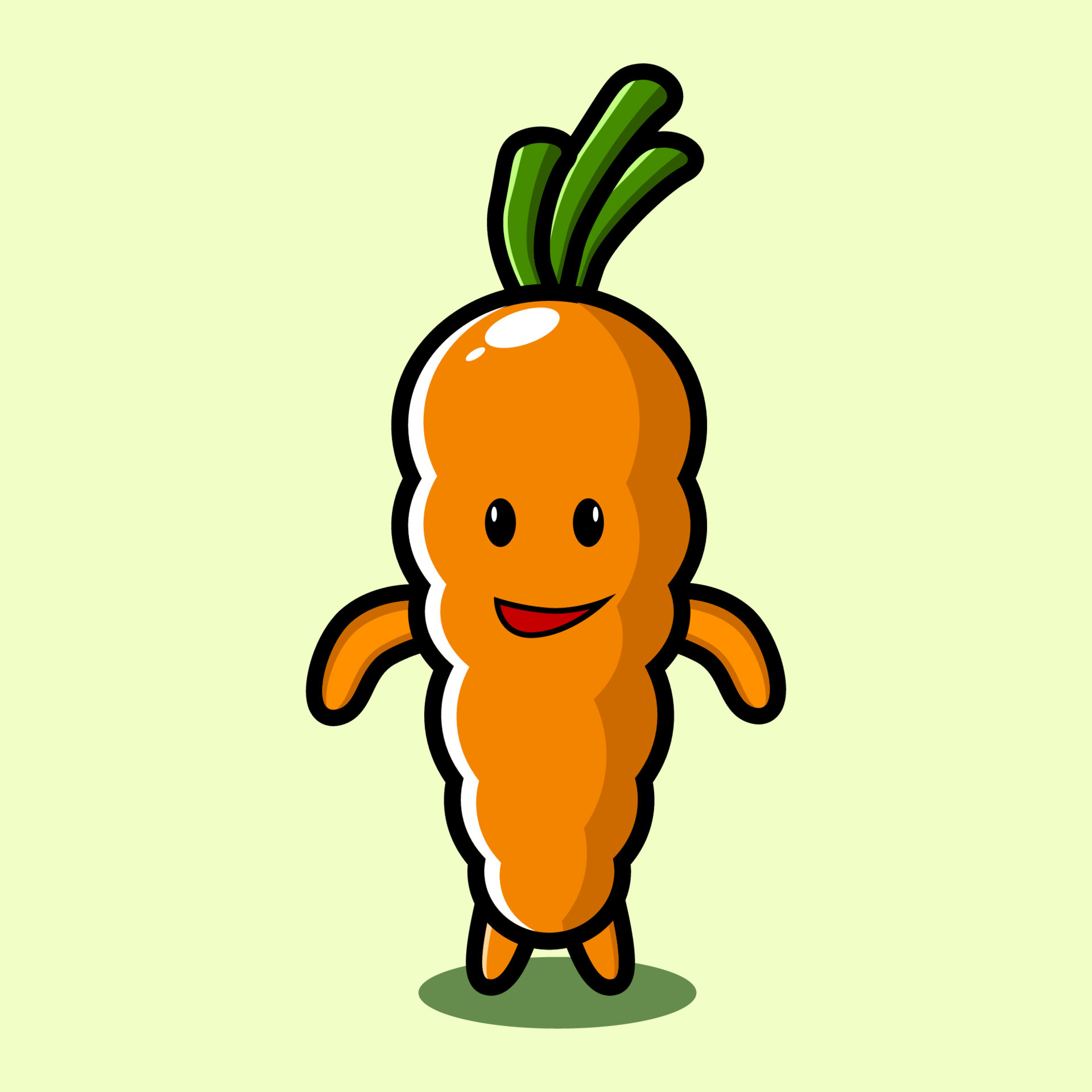 Carrot Character With Expression 4895830 Vector Art At Vecteezy Carrot Character With Expression Vector