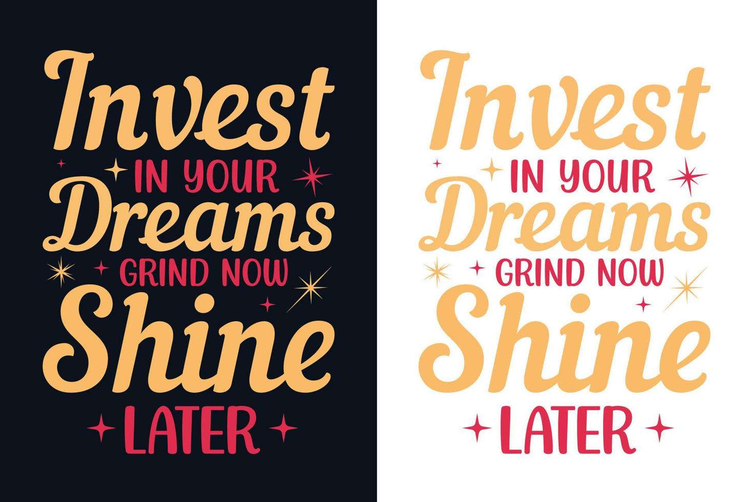 Inspirational Quotes Typography Design vector