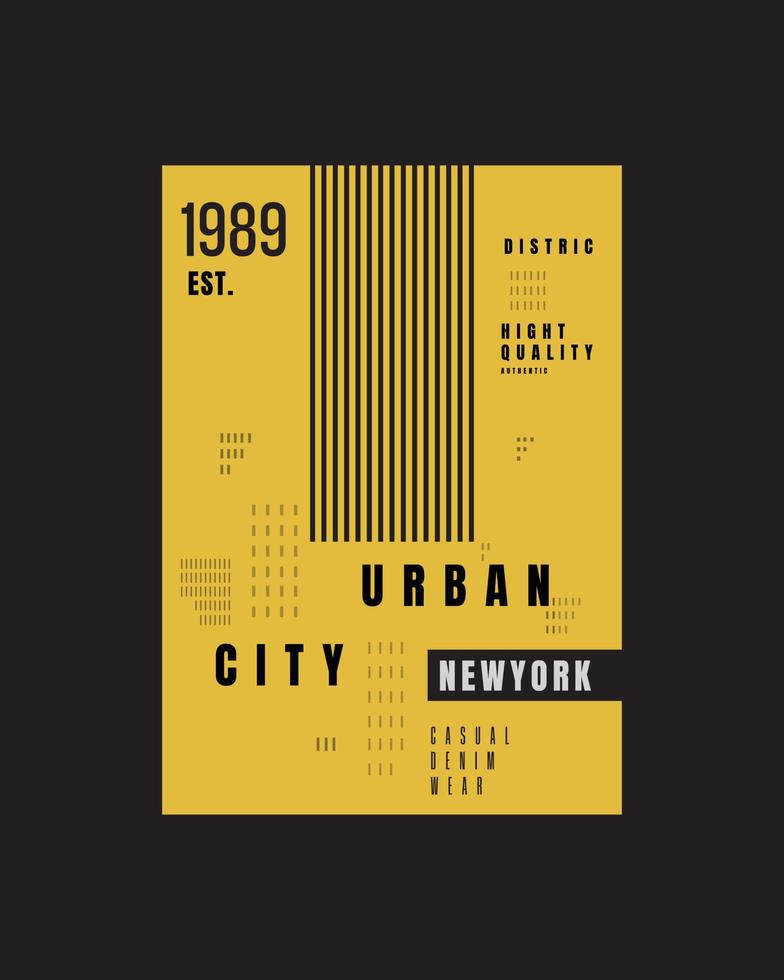 New york vector illustration and typography, perfect for t-shirts, hoodies, prints etc.