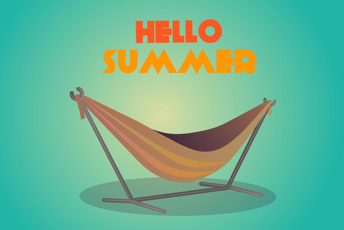 hello summervector illustration vector