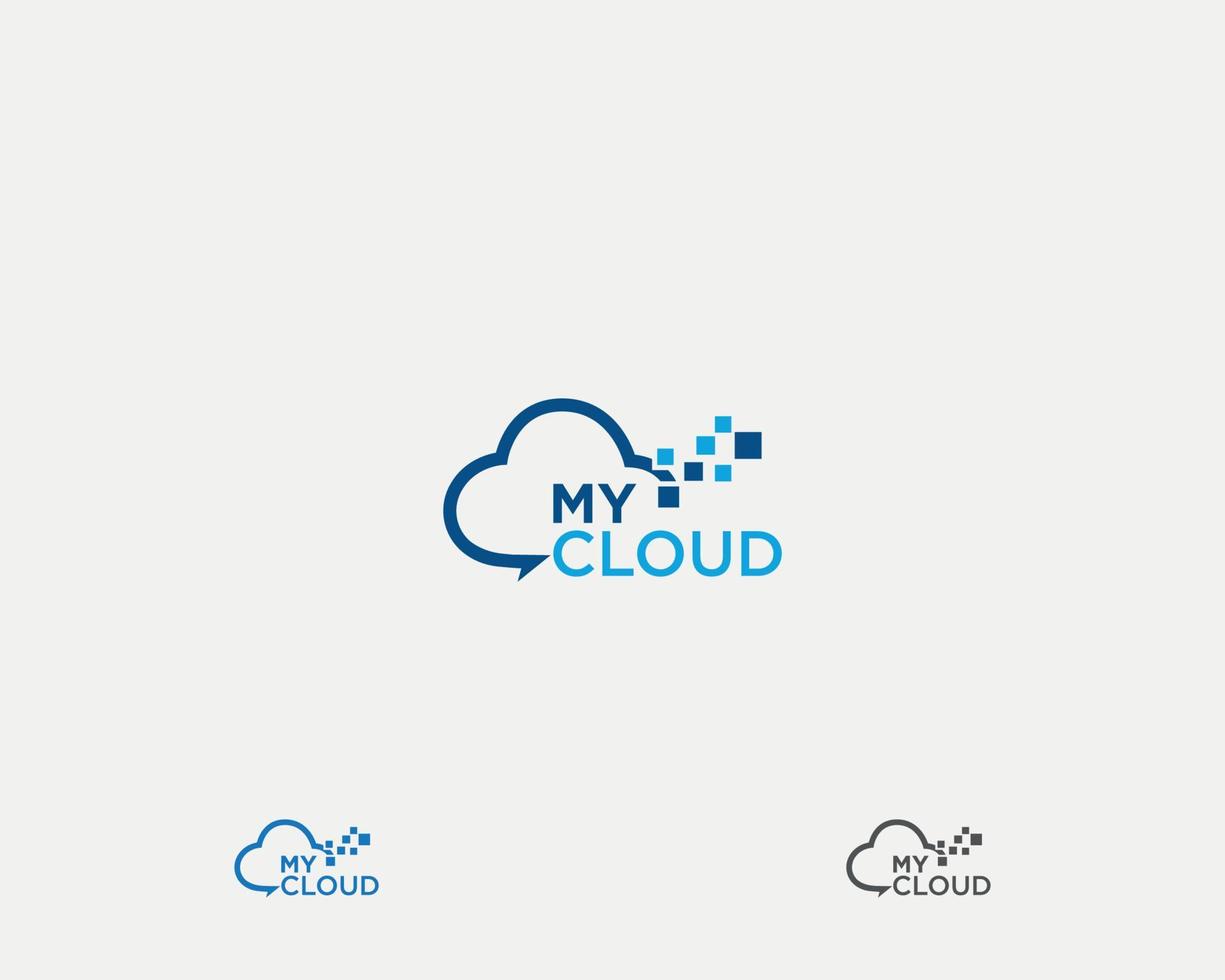 Cloud Logo Design Template vector