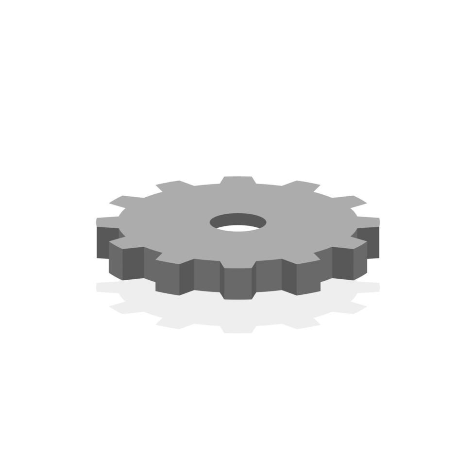 Gear icon illustration vector