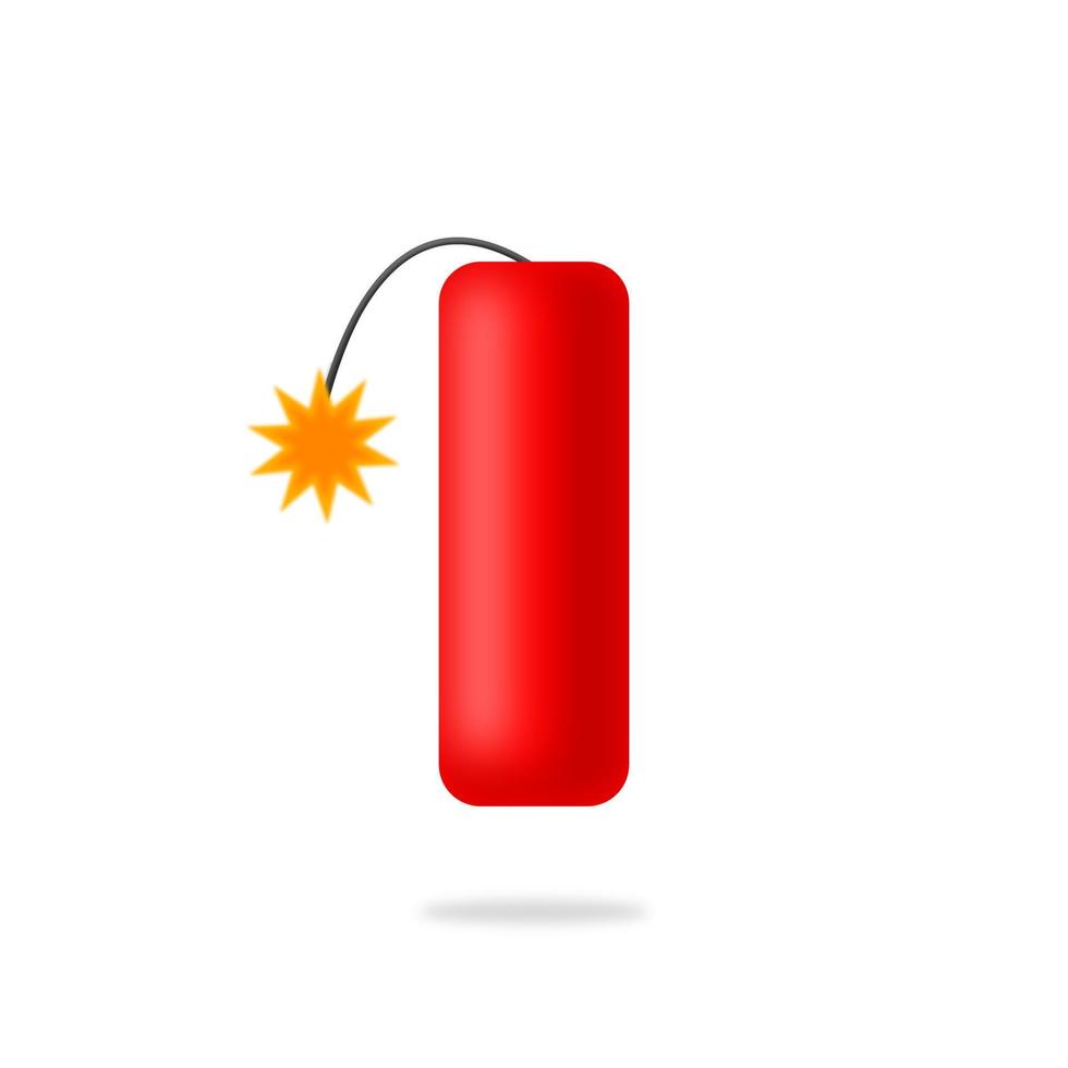 Floating bomb icon illustration vector