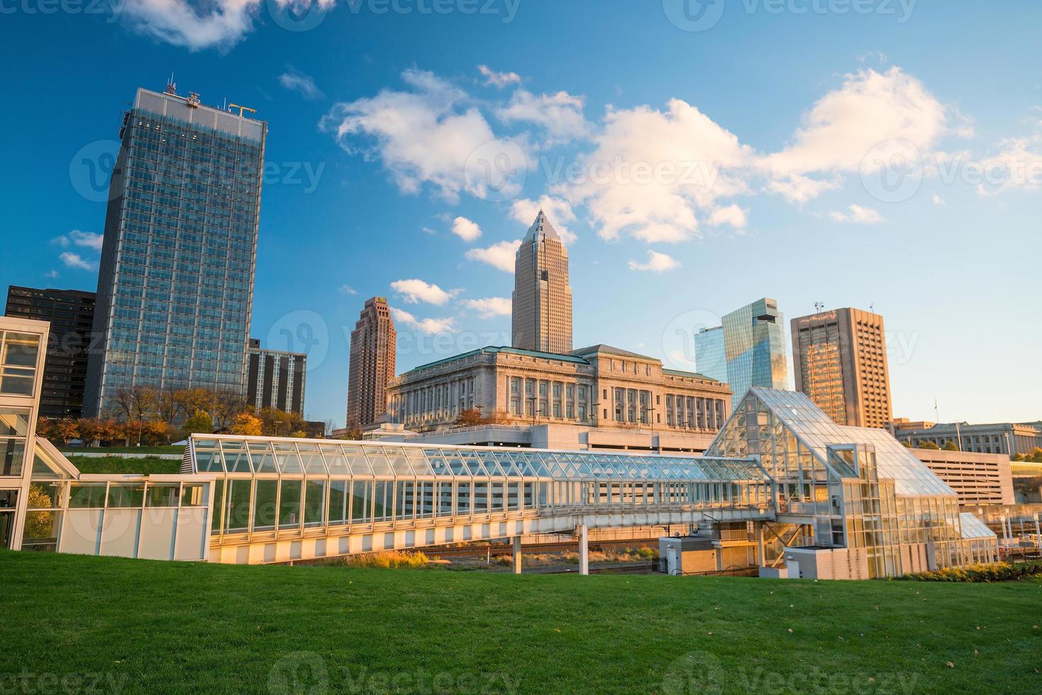 View of downtown Cleveland photo