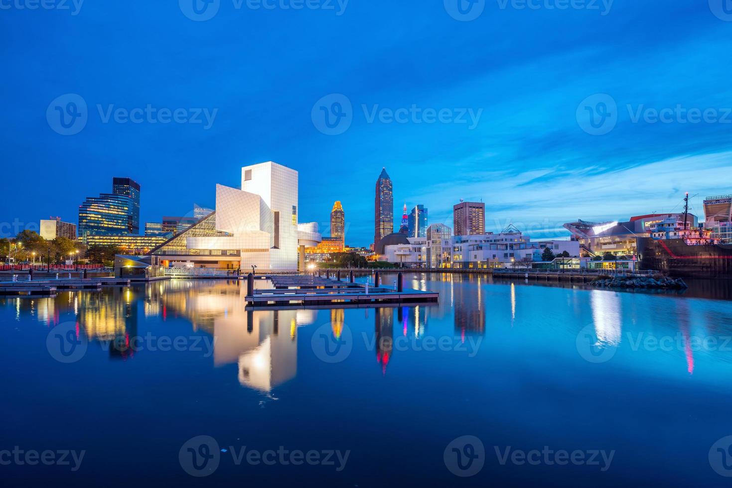 Downtown Cleveland skyline from the lakefront photo