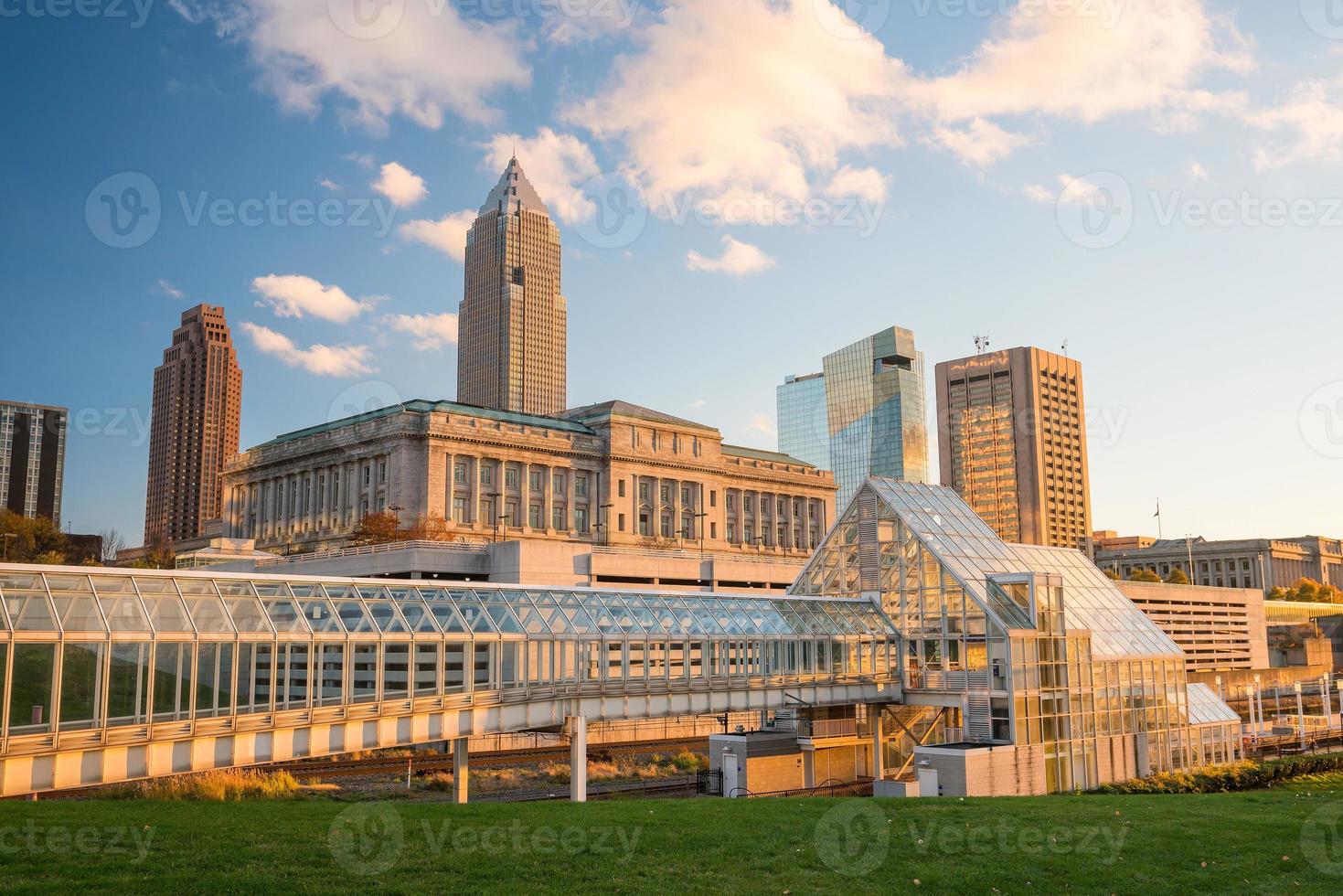 View of downtown Cleveland photo