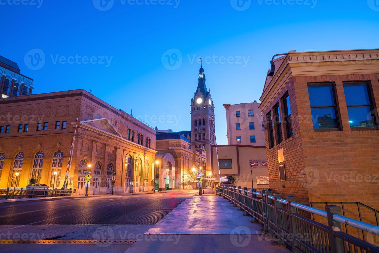 Downtown Milwaukee skyline in USA photo