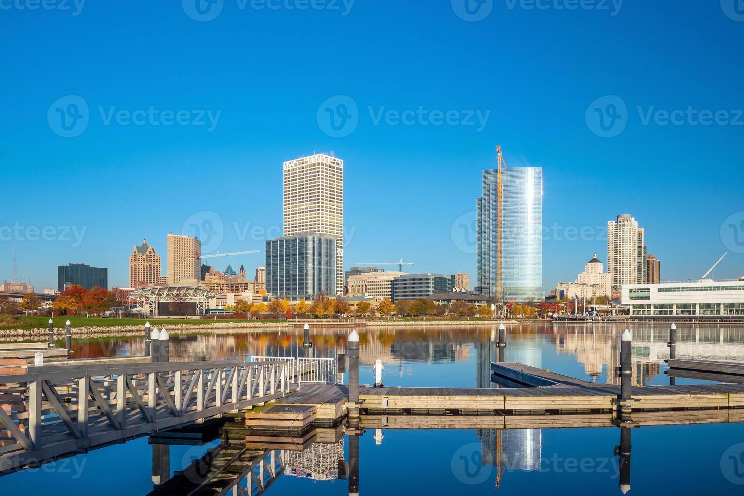 Milwaukee skyline in USA photo