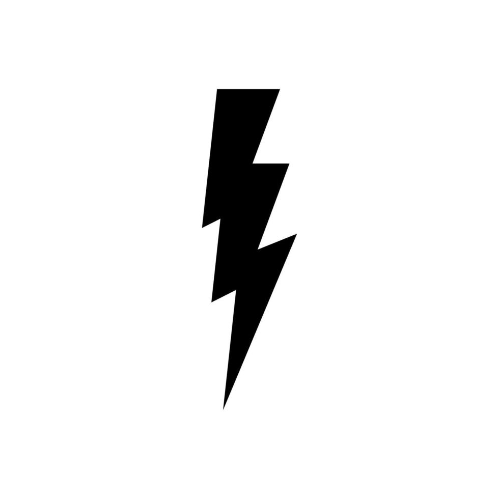 lightning icon simple design vector