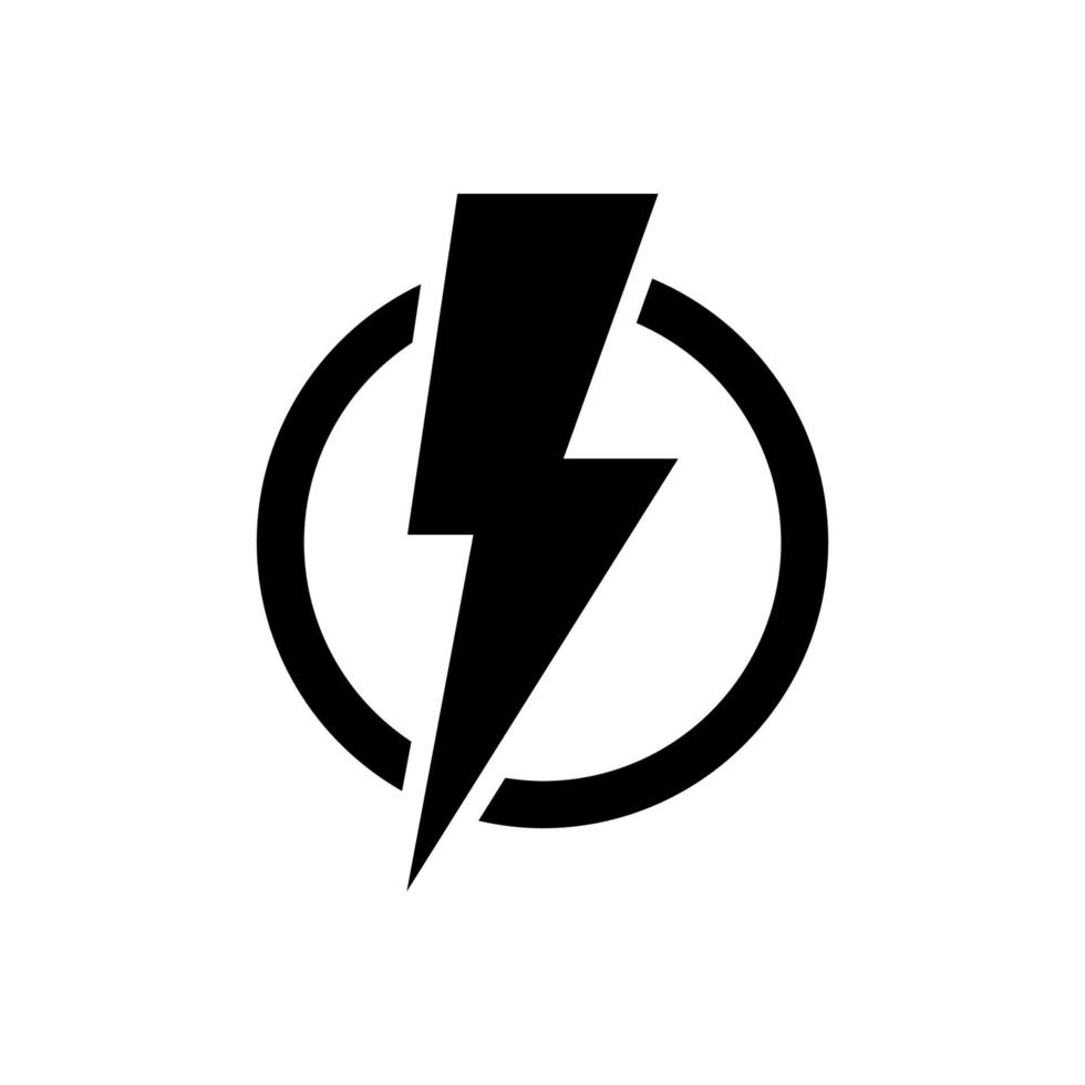 lightning icon simple design vector