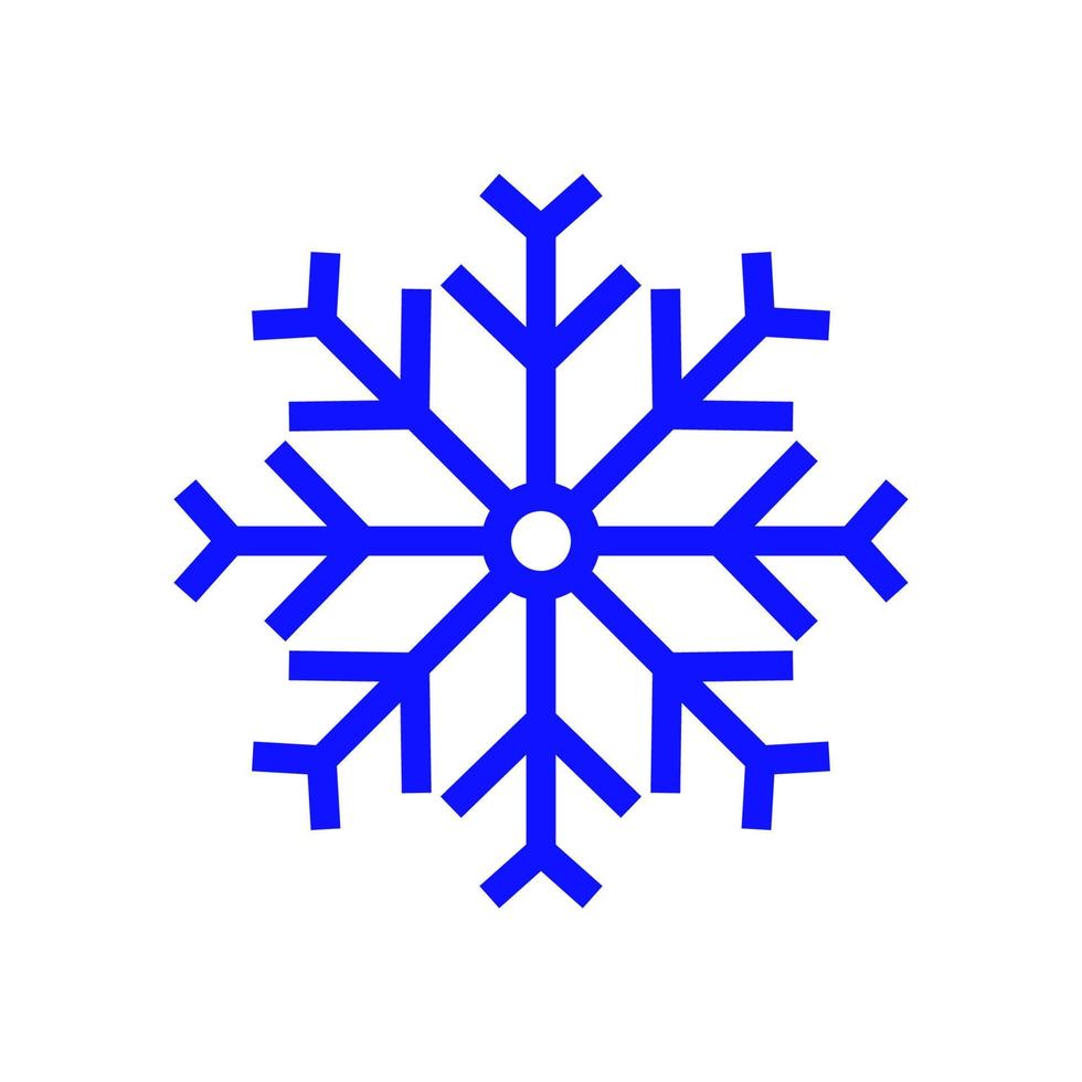 Snowflake icon. snow icon isolated on white background. Symbol of winter, frozen, Christmas, New Year holiday. vector