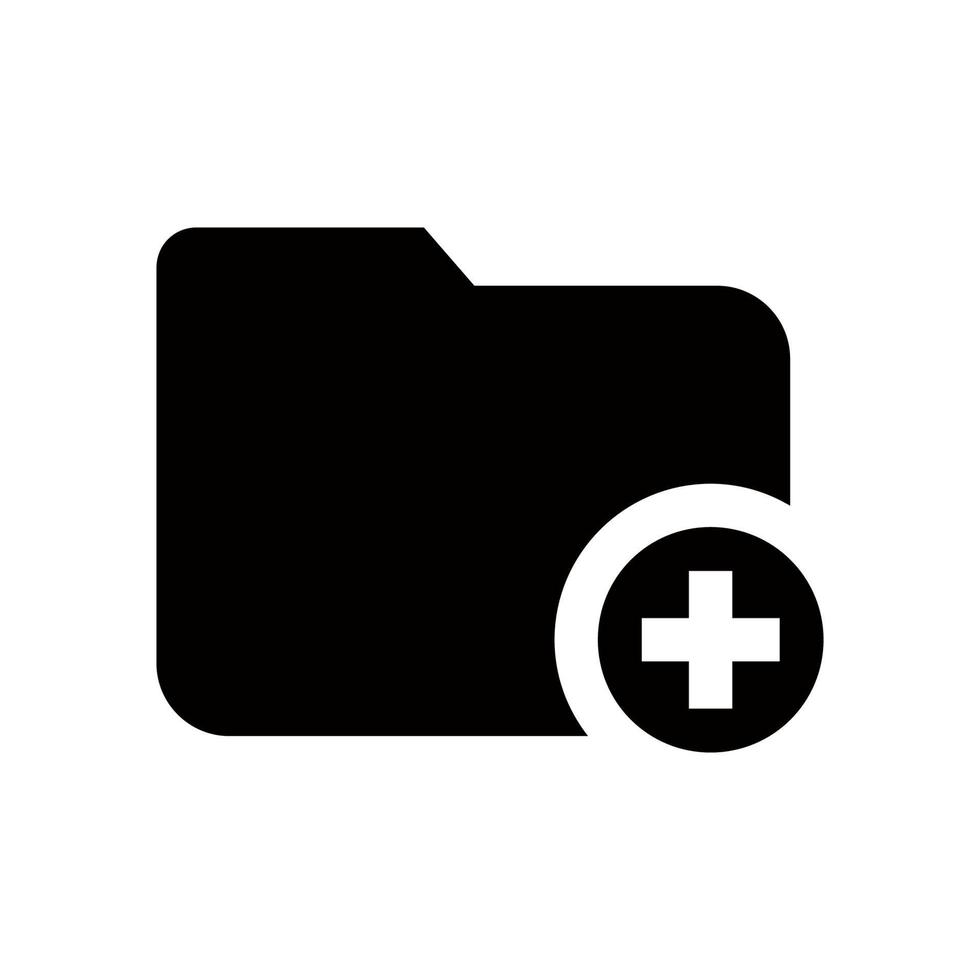 Health Record Folder Icon Vector Illustration Logo Template