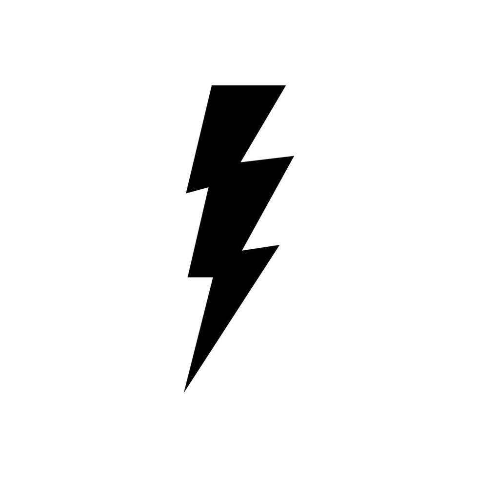 lightning icon simple design vector