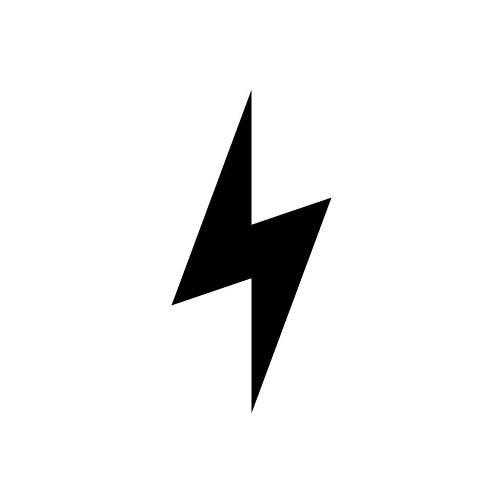 lightning icon simple design vector