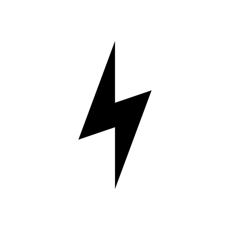 lightning icon simple design vector